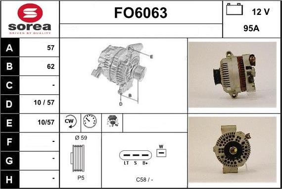 Sera FO6063 - Генератор autospares.lv