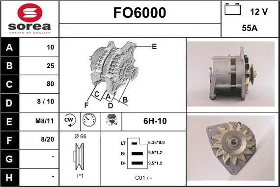 Sera FO6000 - Генератор autospares.lv