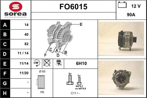 Sera FO6015 - Генератор autospares.lv