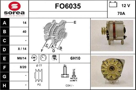 Sera FO6035 - Генератор autospares.lv