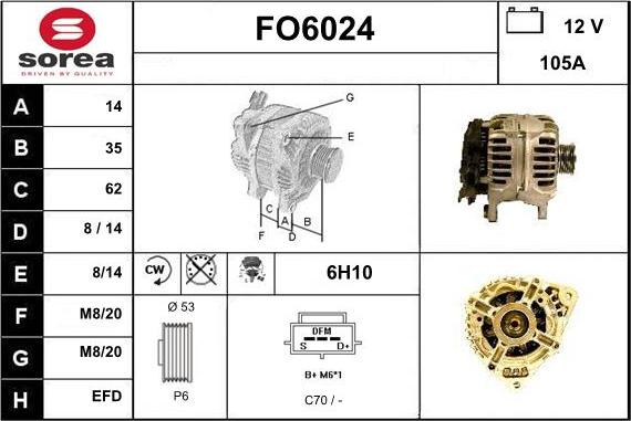 Sera FO6024 - Генератор autospares.lv