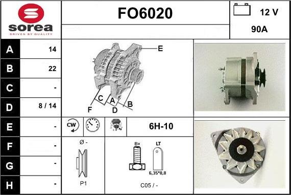 Sera FO6020 - Генератор autospares.lv