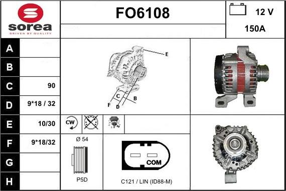 Sera FO6108 - Генератор autospares.lv