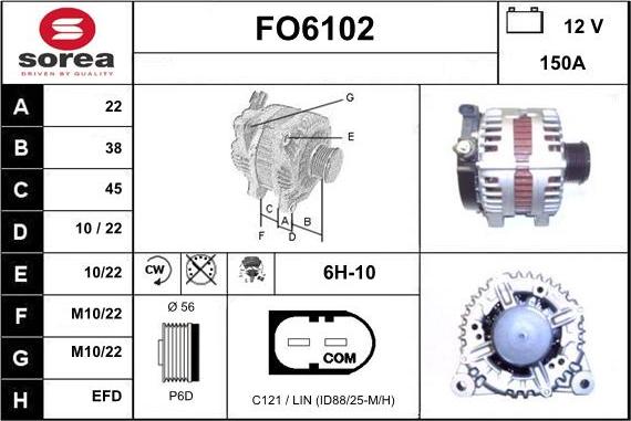 Sera FO6102 - Генератор autospares.lv