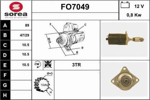 Sera FO7049 - Стартер autospares.lv