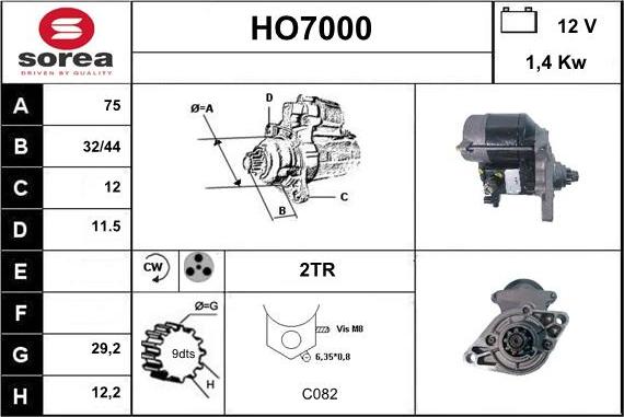 Sera HO7000 - Стартер autospares.lv