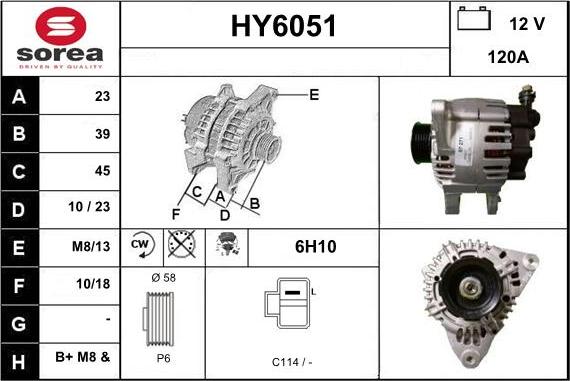 Sera HY6051 - Генератор autospares.lv