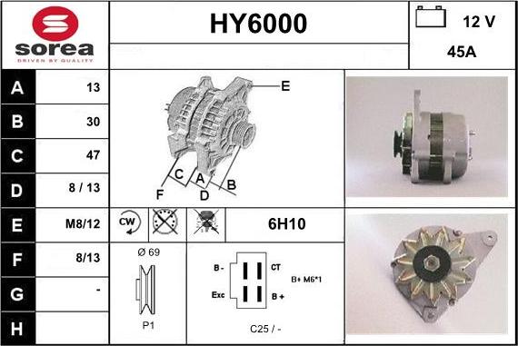 Sera HY6000 - Генератор autospares.lv