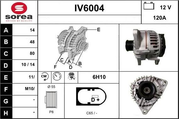 Sera IV6004 - Генератор autospares.lv