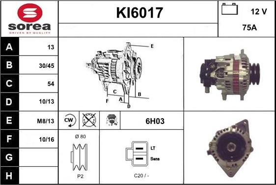 Sera KI6017 - Генератор autospares.lv