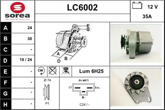 Sera LC6002 - Генератор autospares.lv