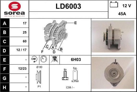 Sera LD6003 - Генератор autospares.lv