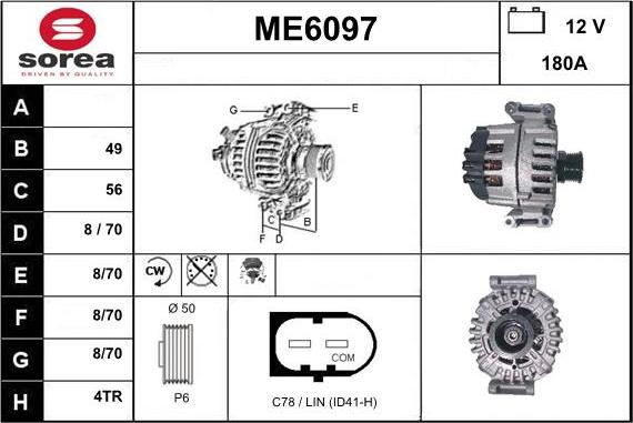 Sera ME6097 - Генератор autospares.lv