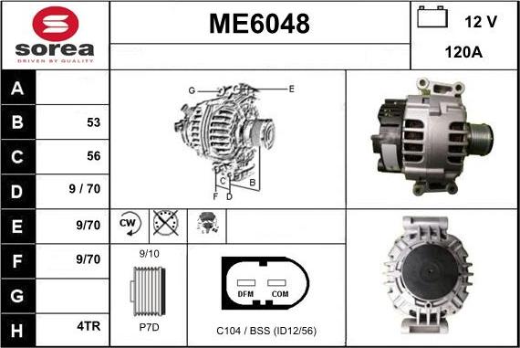 Sera ME6048 - Генератор autospares.lv