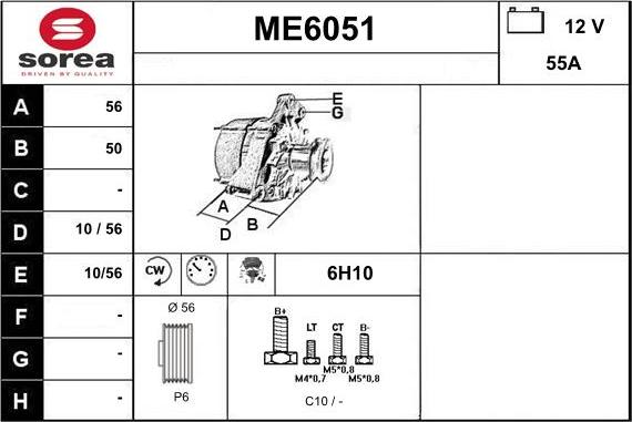 Sera ME6051 - Генератор autospares.lv