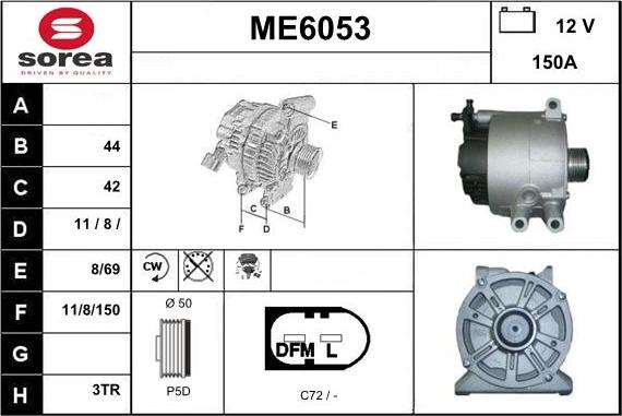 Sera ME6053 - Генератор autospares.lv