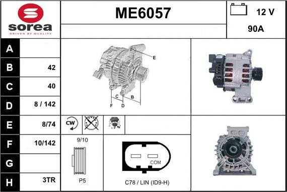 Sera ME6057 - Генератор autospares.lv