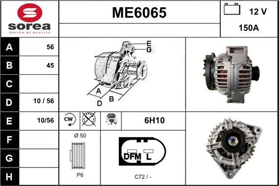 Sera ME6065 - Генератор autospares.lv