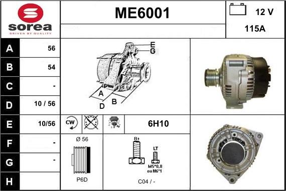 Sera ME6001 - Генератор autospares.lv