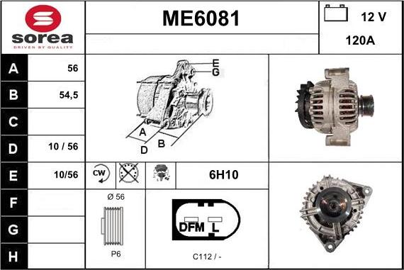 Sera ME6081 - Генератор autospares.lv