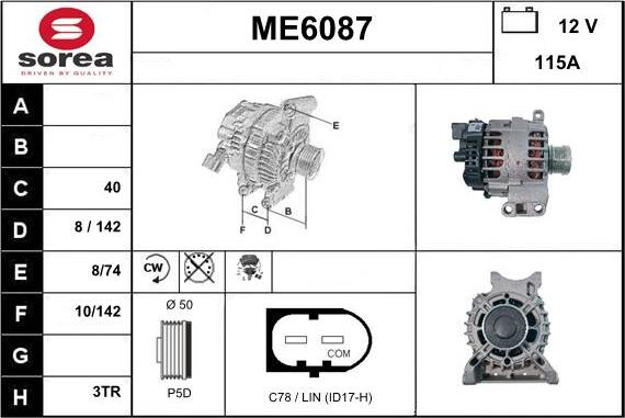 Sera ME6087 - Генератор autospares.lv