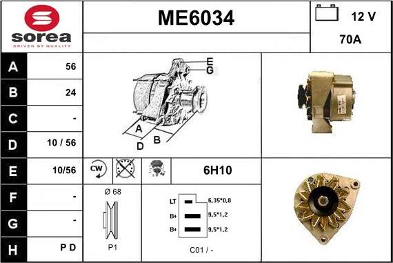 Sera ME6034 - Генератор autospares.lv