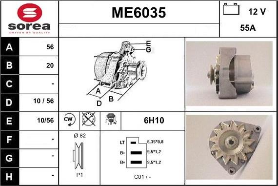Sera ME6035 - Генератор autospares.lv