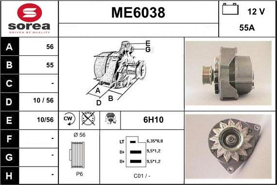 Sera ME6038 - Генератор autospares.lv