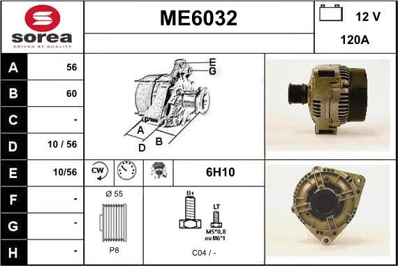 Sera ME6032 - Генератор autospares.lv