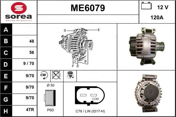 Sera ME6079 - Генератор autospares.lv