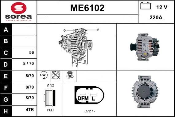 Sera ME6102 - Генератор autospares.lv