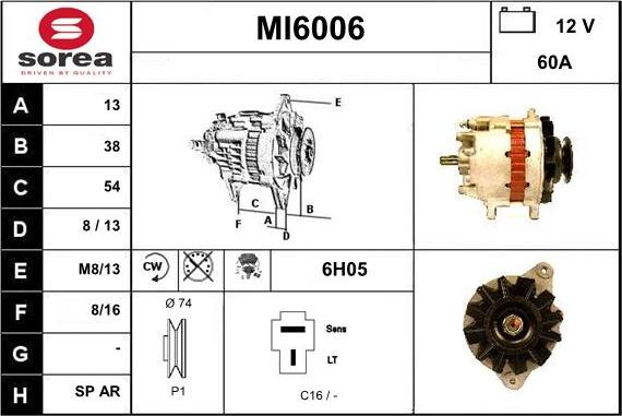 Sera MI6006 - Генератор autospares.lv