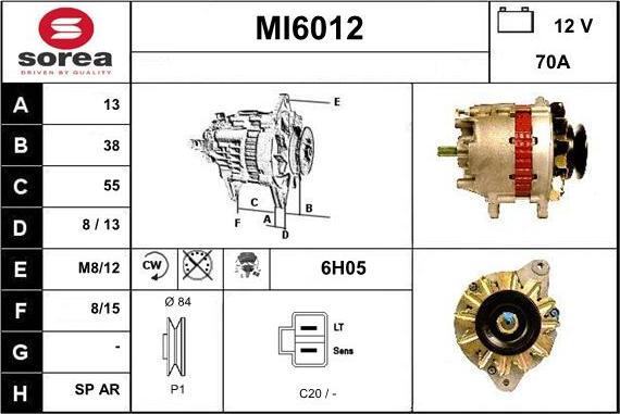 Sera MI6012 - Генератор autospares.lv