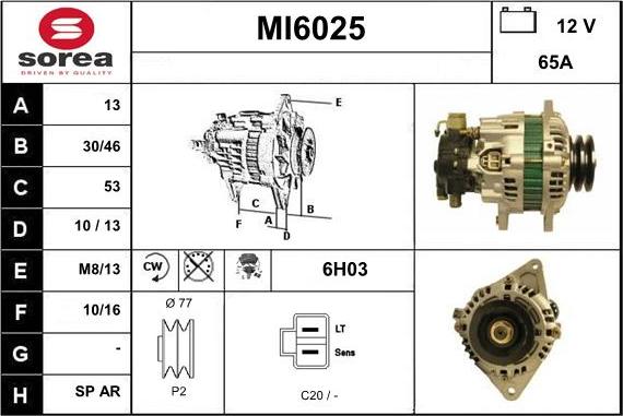 Sera MI6025 - Генератор autospares.lv