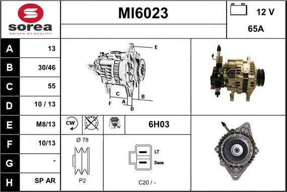 Sera MI6023 - Генератор autospares.lv