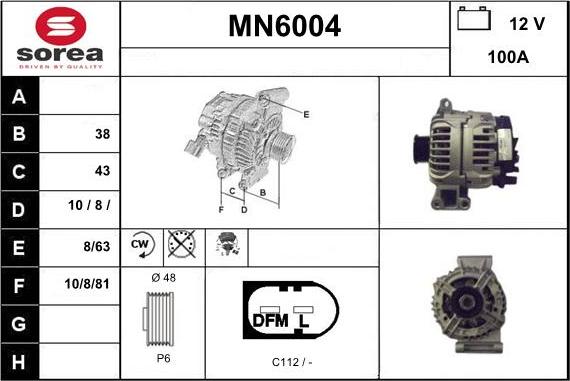 Sera MN6004 - Генератор autospares.lv