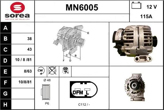 Sera MN6005 - Генератор autospares.lv