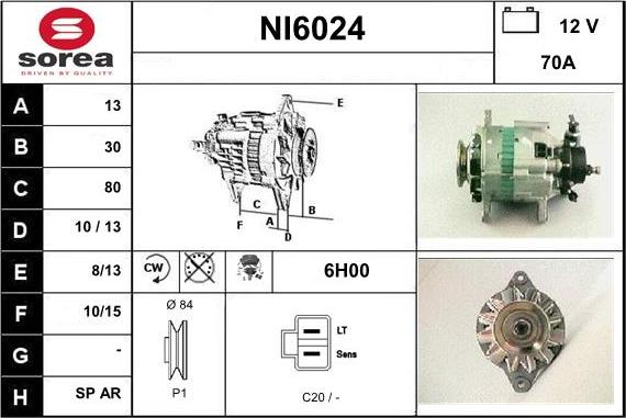 Sera NI6024 - Генератор autospares.lv