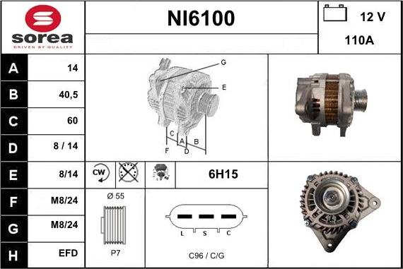 Sera NI6100 - Генератор autospares.lv