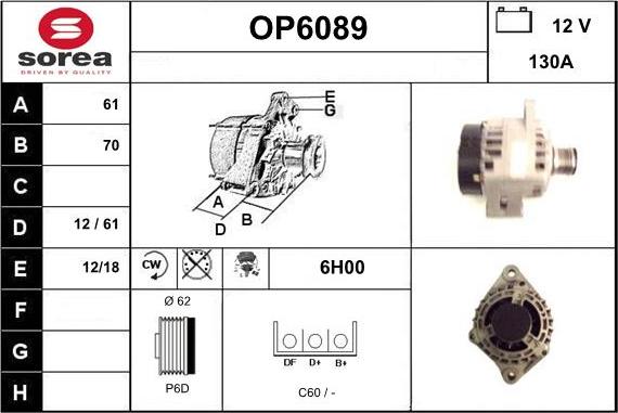 Sera OP6089 - Генератор autospares.lv