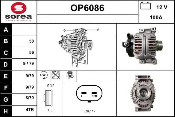 Sera OP6086 - Генератор autospares.lv