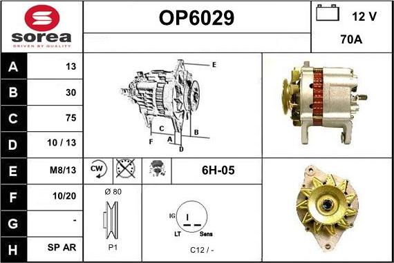 Sera OP6029 - Генератор autospares.lv