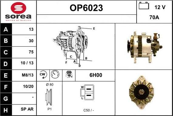 Sera OP6023 - Генератор autospares.lv