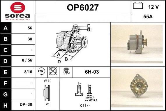 Sera OP6027 - Генератор autospares.lv