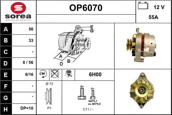 Sera OP6070 - Генератор autospares.lv