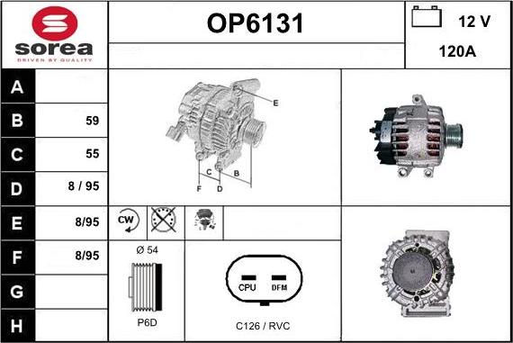 Sera OP6131 - Генератор autospares.lv