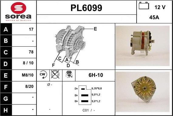 Sera PL6099 - Генератор autospares.lv