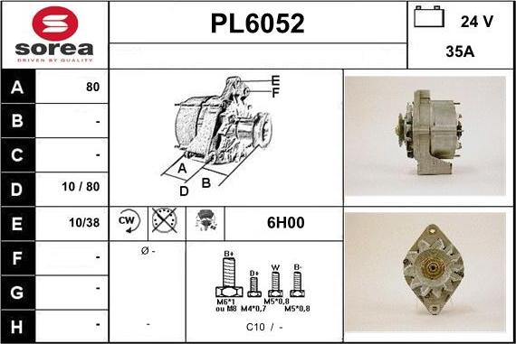 Sera PL6052 - Генератор autospares.lv