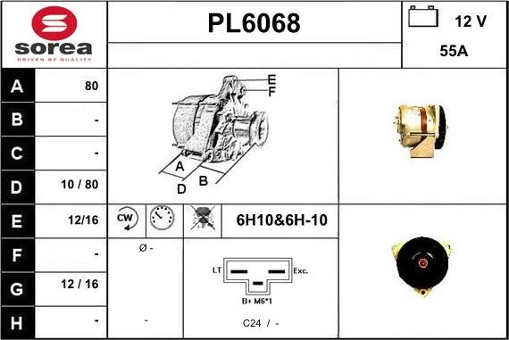 Sera PL6068 - Генератор autospares.lv