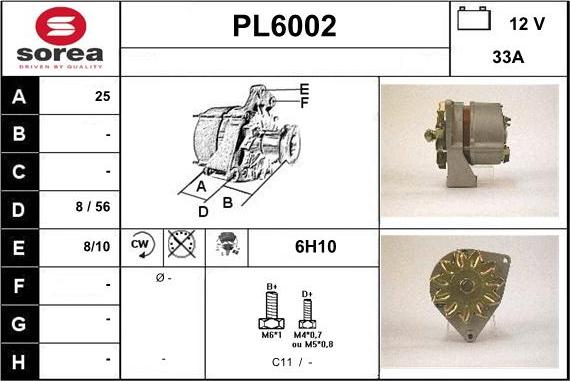 Sera PL6002 - Генератор autospares.lv